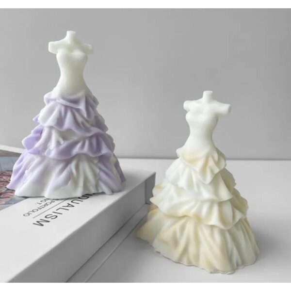 Molde Vestido con Ondas