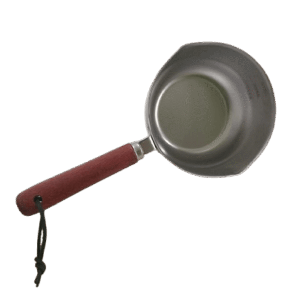 Crisol Metalico mango de madera