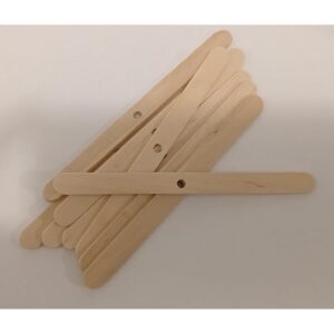 Palito soporte para pabilo 1 orificio.