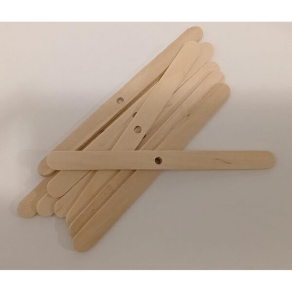 Palito soporte para pabilo 1 orificio.