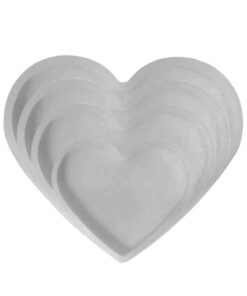 Molde Base corazón 4 piezas