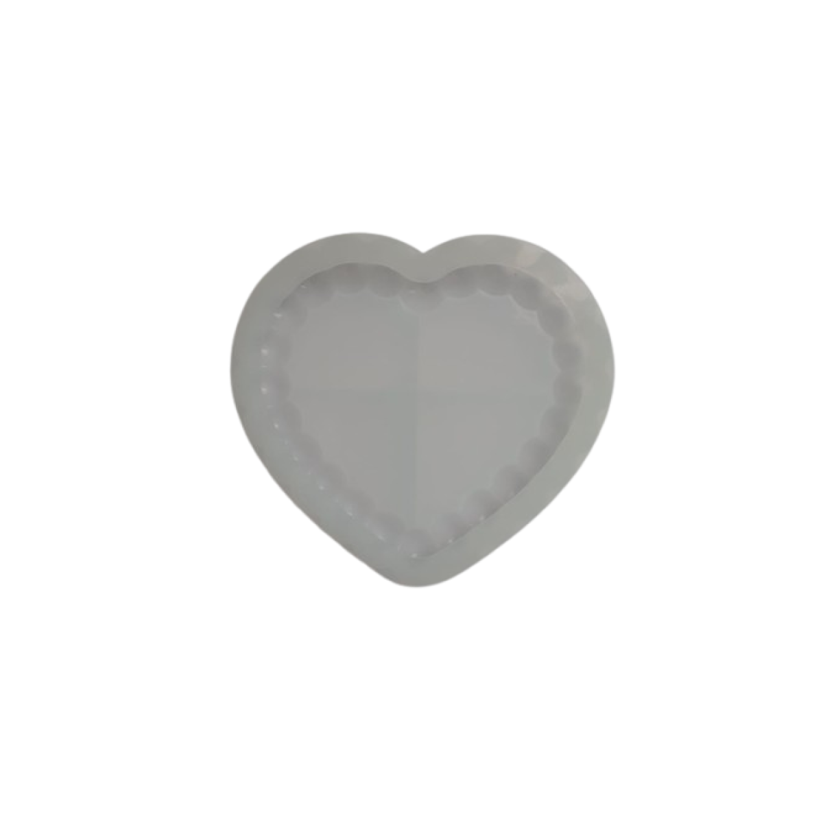 Molde Base de corazón con bolitas