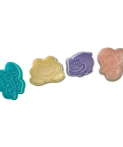 Juego de cortadores galletas animalitos 4 pzas