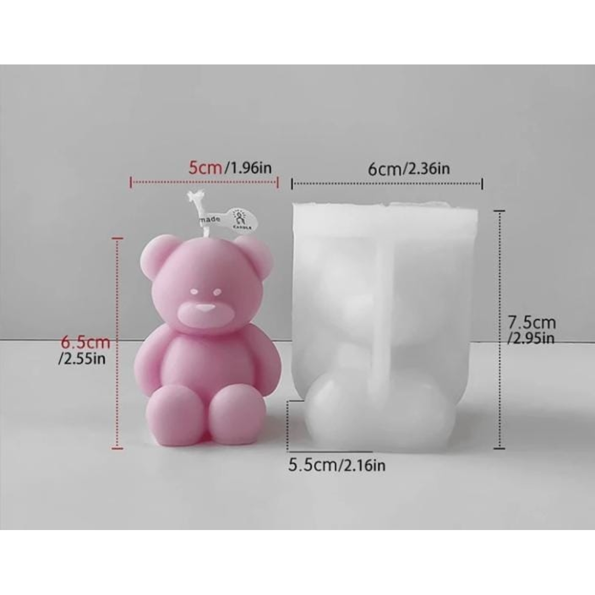 Molde oso sentado mediano