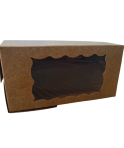 Caja de cartón con ventana 13.5x7x5 cm