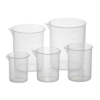 Kit juego de 5 vasos de precipitado polietileno