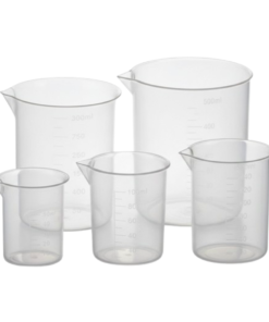 Kit juego de 5 vasos de precipitado polietileno