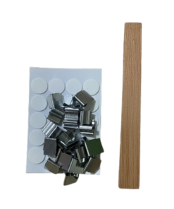 Kit pabilo de madera 1.5 cm 60 piezas