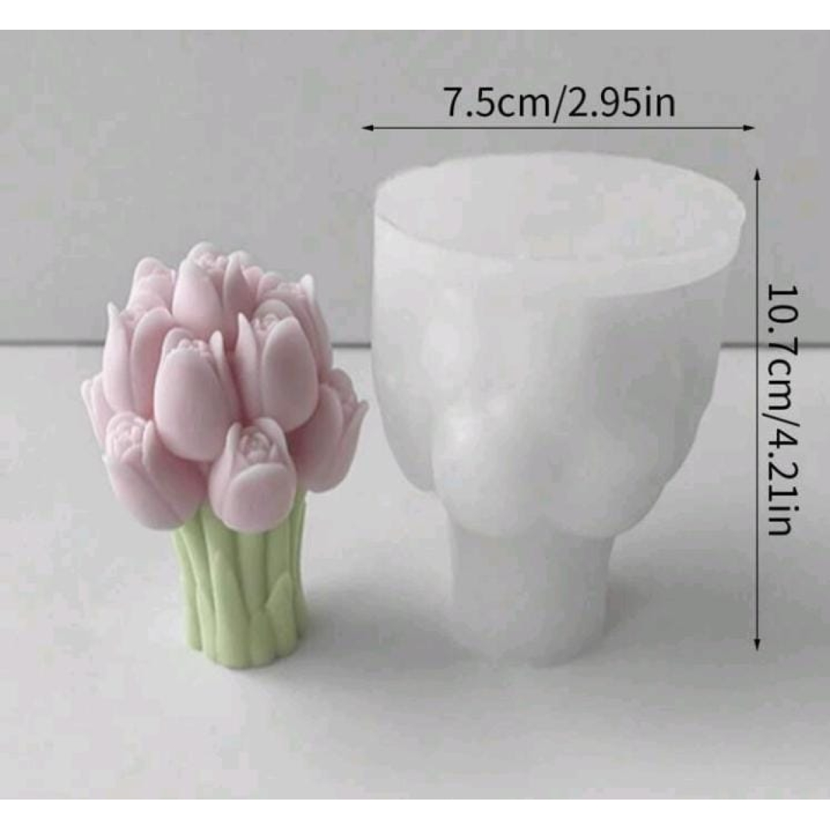 Molde Ramo tulipanes