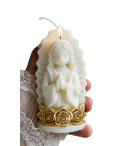 Molde Virgen 3 rosas