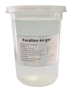 Parafina en gel bote