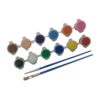Pintura acrílica con pincel 12 pzas