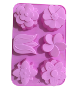 Molde Flores #2 6 cavidades