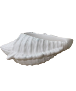 Figura de yeso cerámico maceta caracola