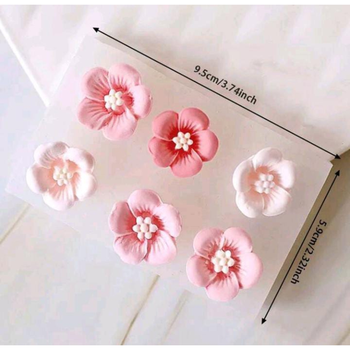 Molde Flores mini 6 cavidades